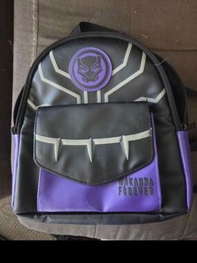 Marvel Black & Purple Black Panther Mini Backpack